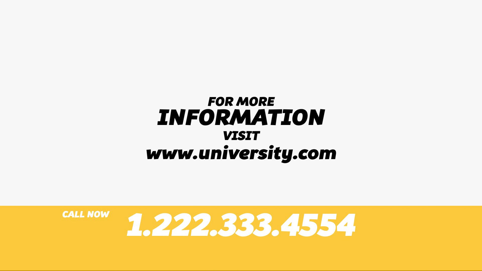 University TV Spot 01 10698999 - Free After Effects Template