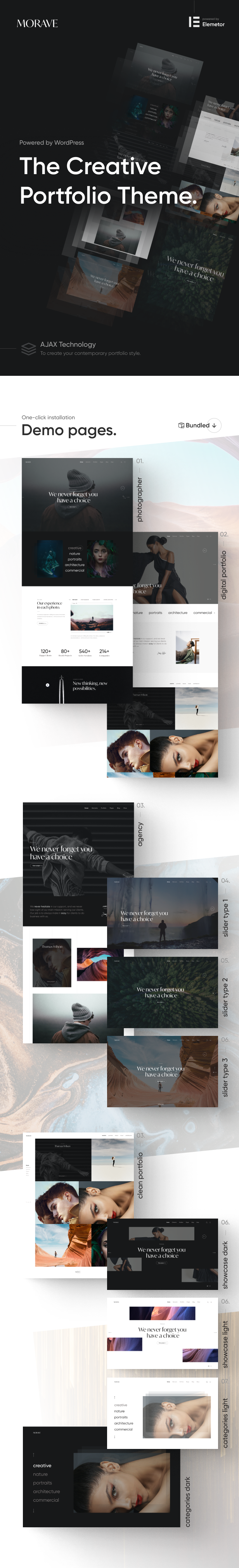 Morave - AJAX Portfolio WordPress Theme - 5