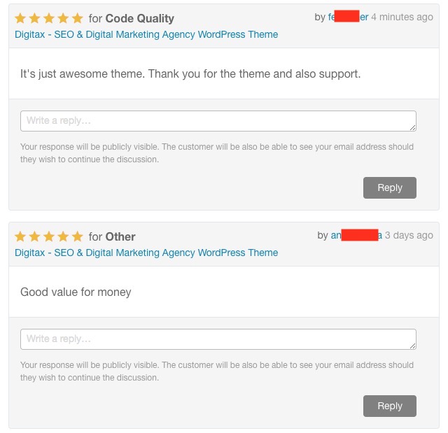 Rate Digitax WordPress Theme