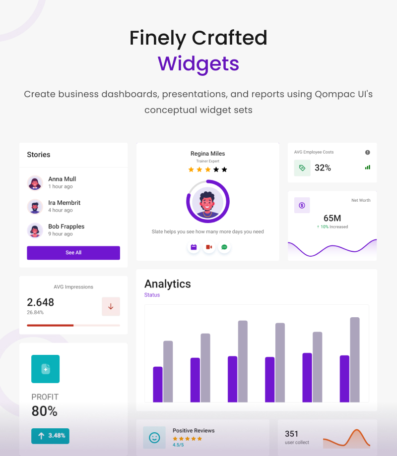 Qompac UI -  Admin Dashboard Template - 13