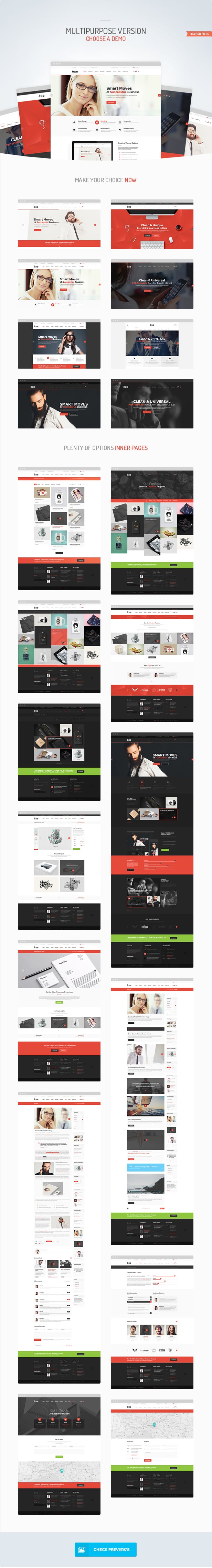 Exe - Multipurpose PSD Template - 2