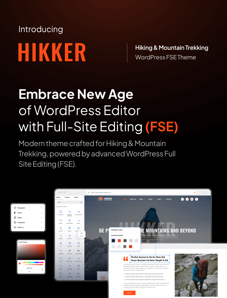 Hikker – Hiking & Mountain Trekking FSE WordPress Theme - 3