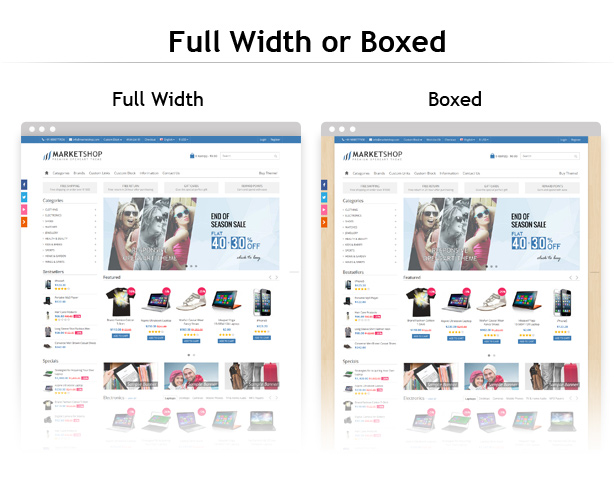 full width boxed