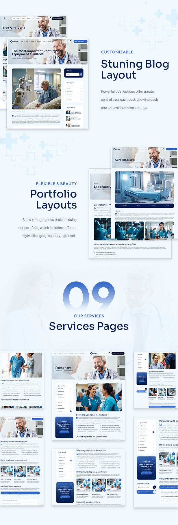 Xcare - Medical and Health Care WordPress Theme