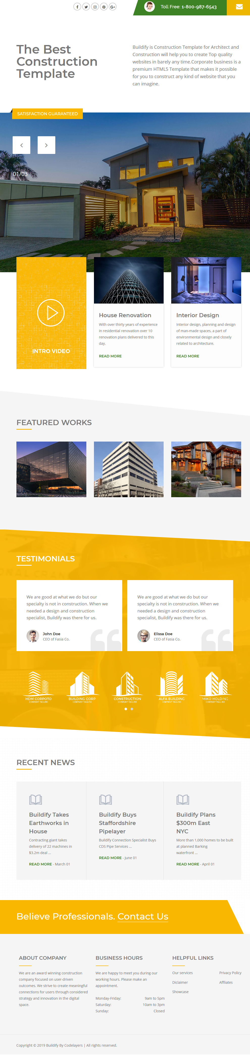 Buildify - Joomla 5 Construction / Industry / Factory Template - 1