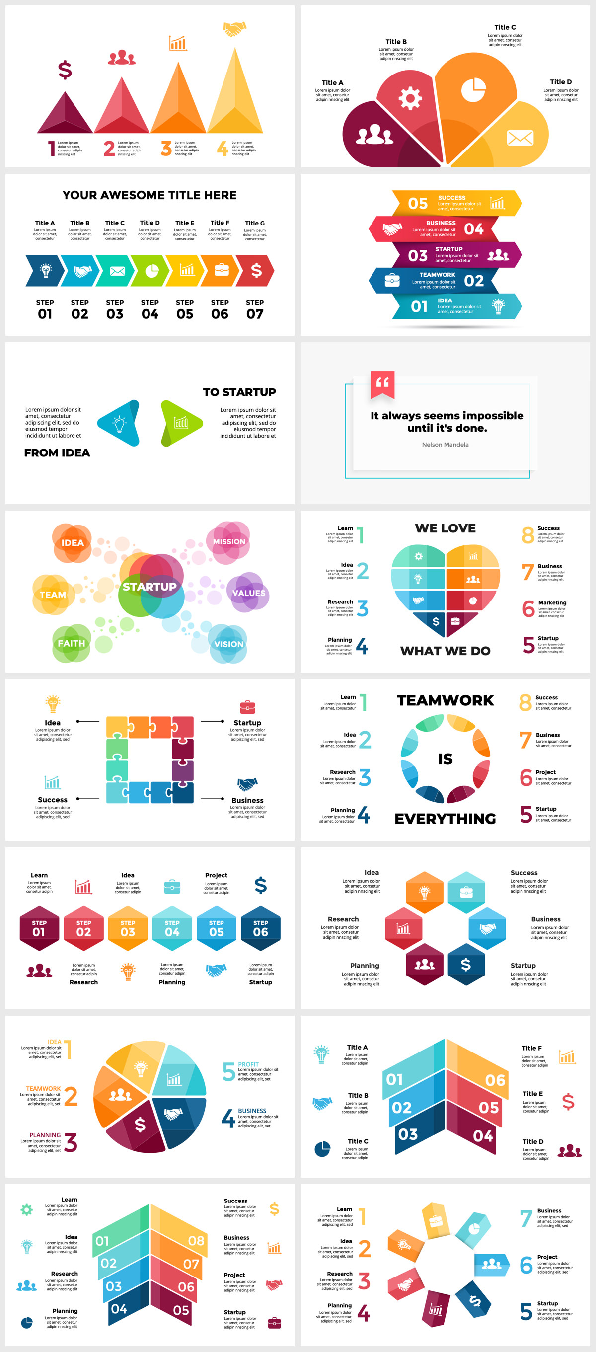 Wowly - 3500 Infographics & Presentation Templates! Updated! PowerPoint Canva Figma Sketch Ai Psd. - 195
