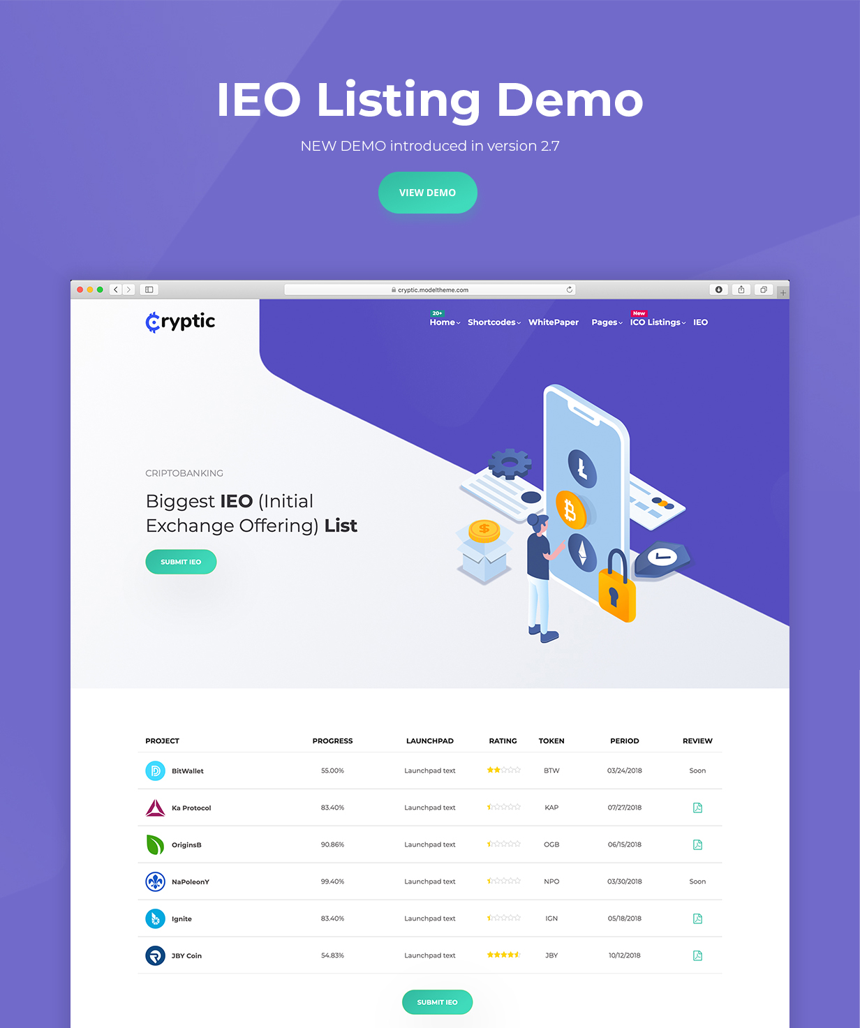Cryptic - Cryptocurrency WordPress Theme - 5