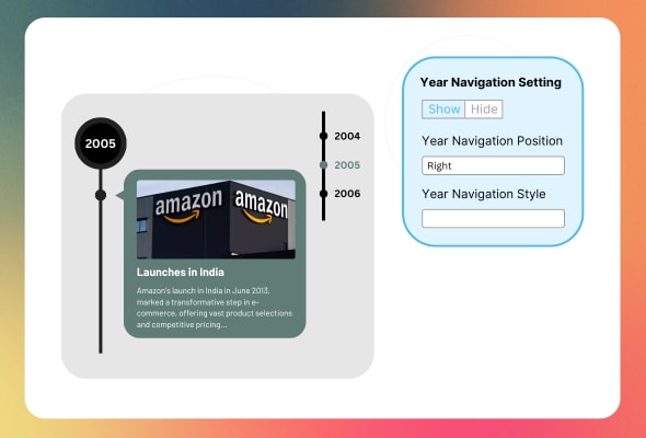 year navigation settings