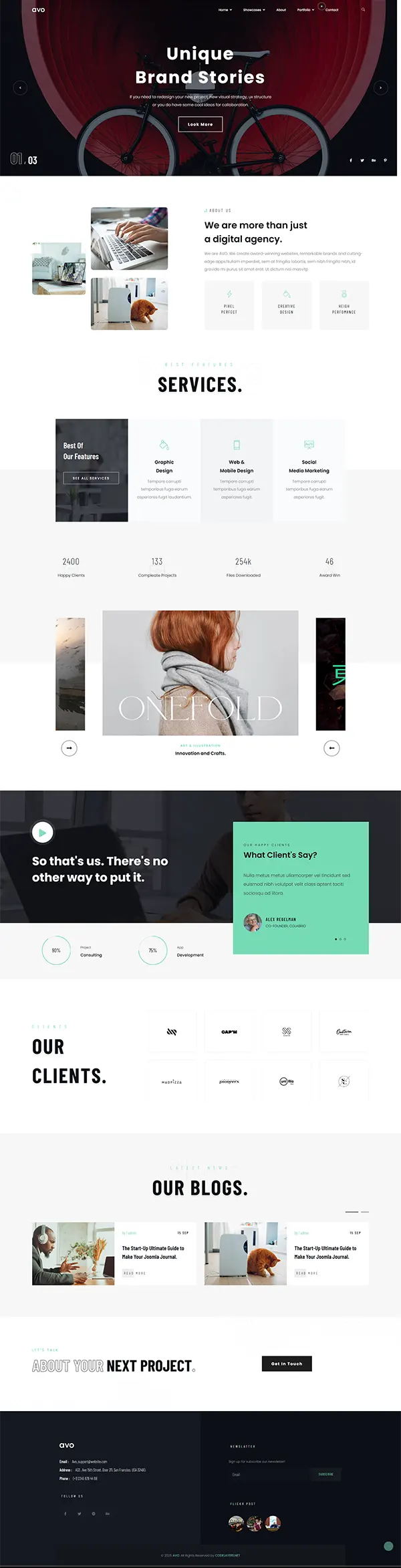 Avo joomla template