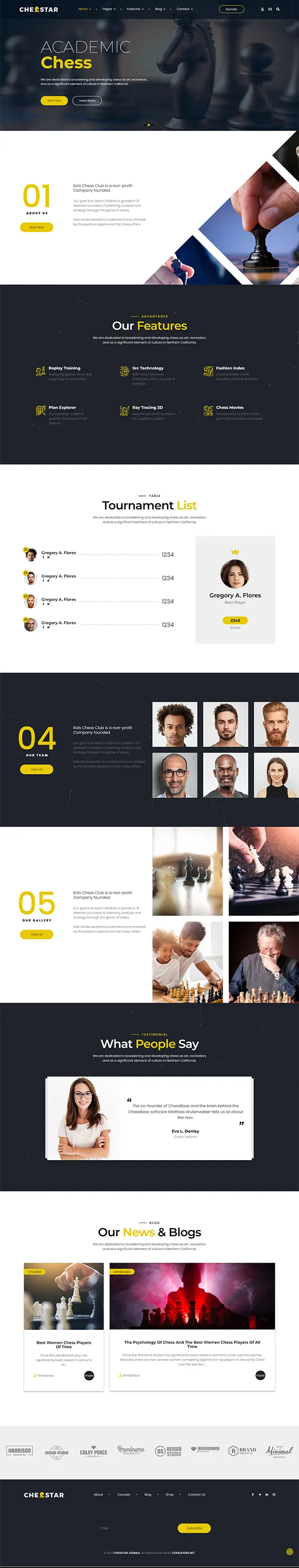 Chesstar joomla template