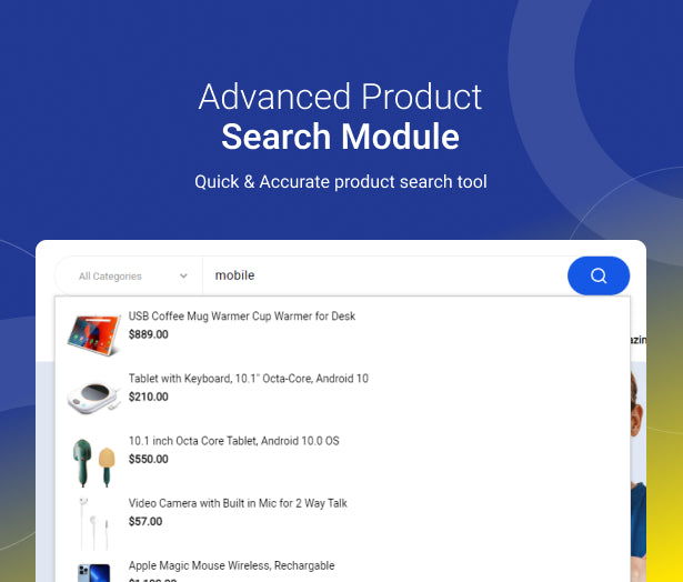 Advanced Product Search Module