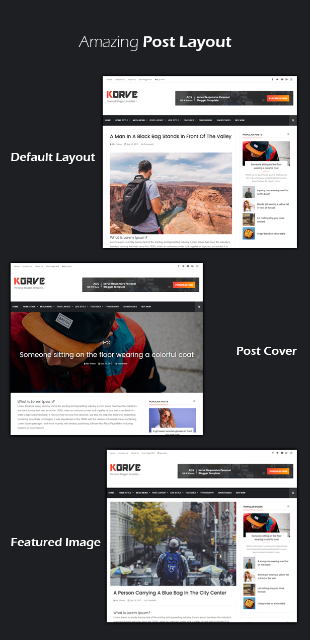 Korve - Personal Blogger Template - 12