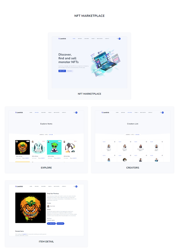 Landrick - Multipurpose App, Saas & Software Landing & Admin Dashboard Template (Bootstrap 5) - 8