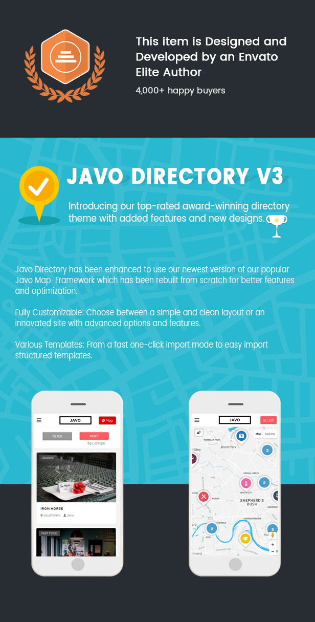javo directory city guide event review wordpress theme
