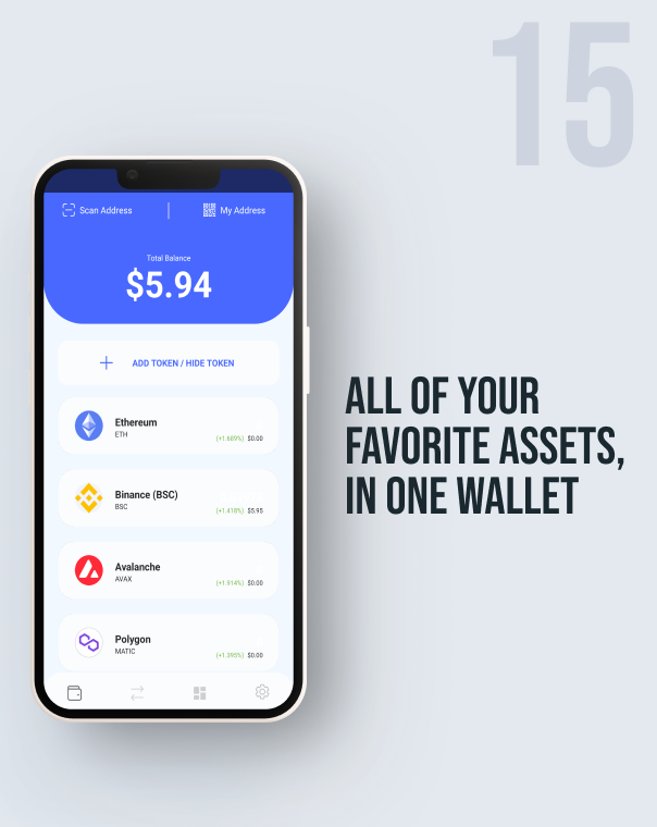 CryptoWallet PRO 2022 - Own Token - Dapp Browser - 20