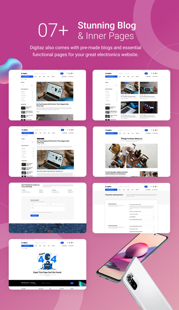 digitaz - electronics store wordpress theme blog