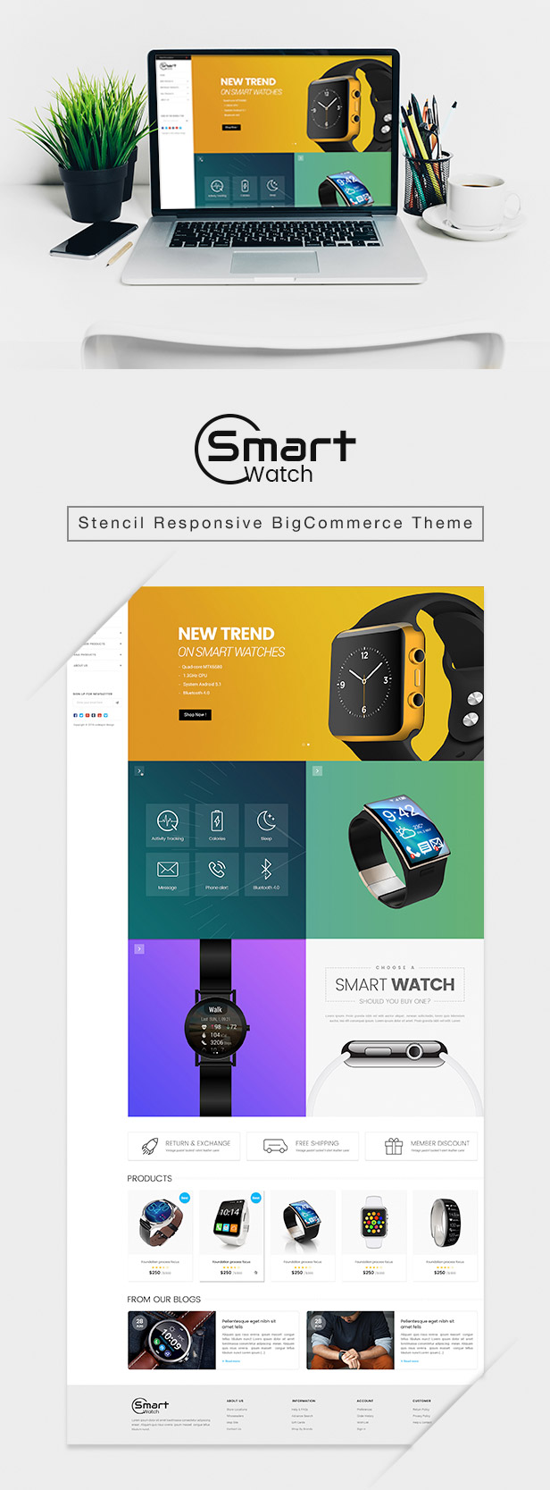 Materient Smart Watches Stencil BigCommerce Theme