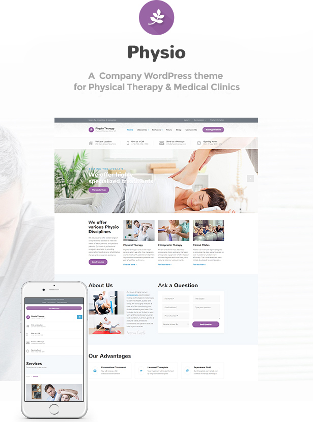 Physio - Physical Therapy & Medical Clinic WP Theme