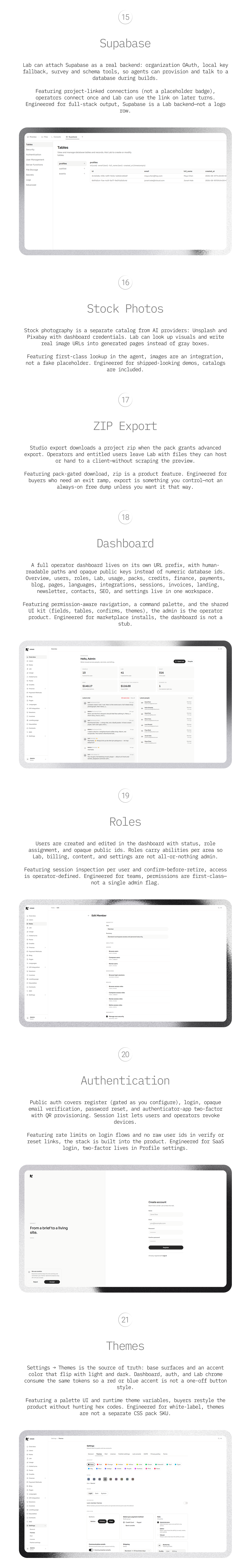 Admin dashboard — users, plans and platform analytics
