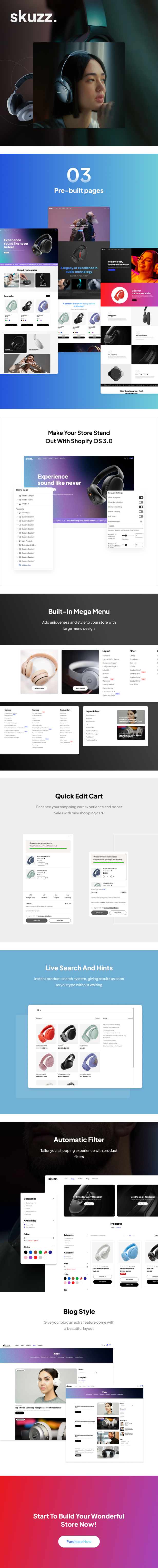 Skuzz - Single Product Shopify Theme OS 3.0 (Theme Block) - 1