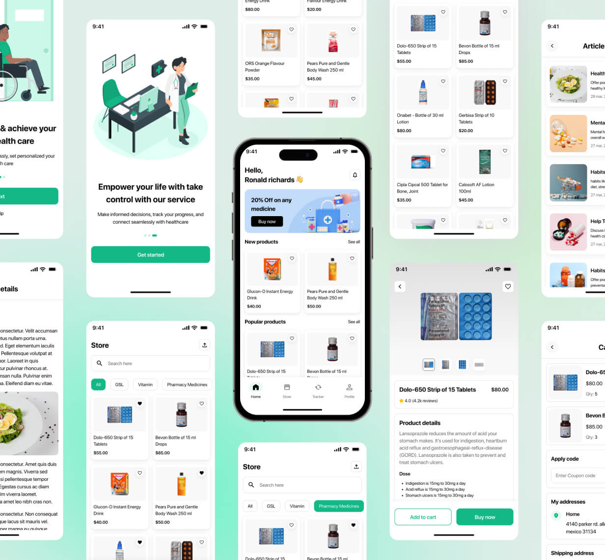 MediCart App UI Template | Online Medicine Delivery App in Flutter | MediCart Pro App Template - 4