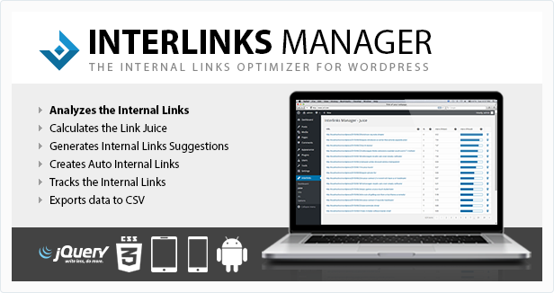 Interlinks Manager plugin for WordPress