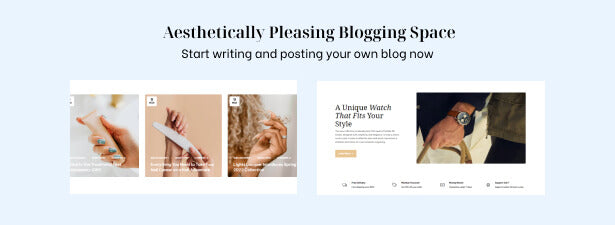 Aesthetically Pleasing Blogging Space