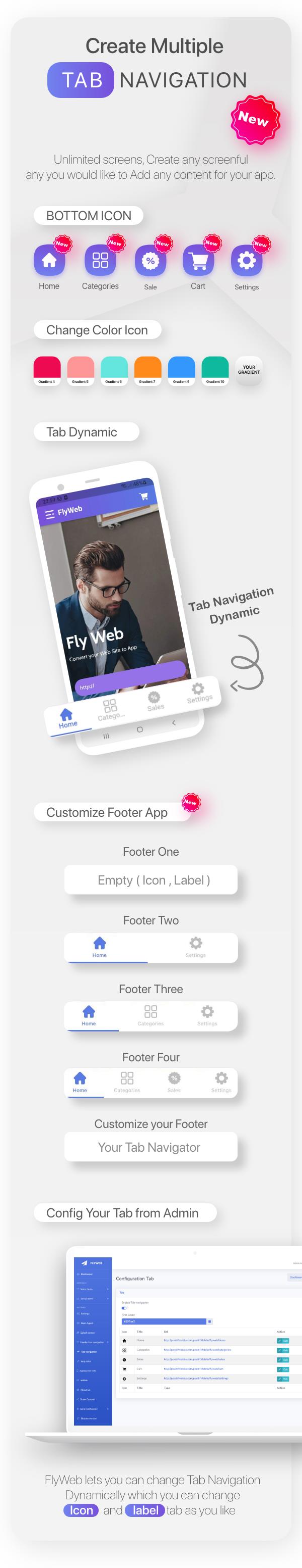 FlyWeb for Web to App Convertor Flutter + Admin Panel - 12