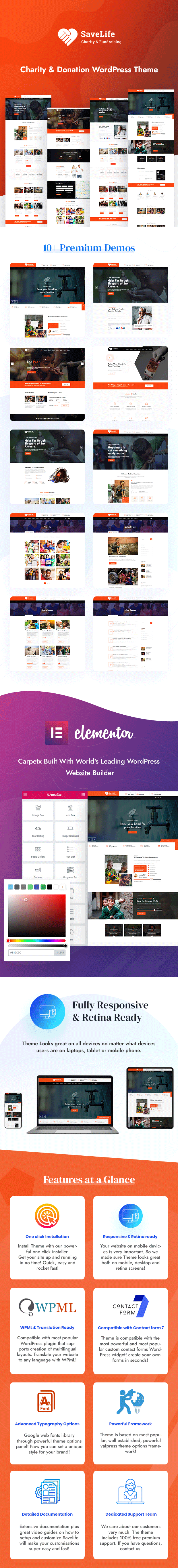 Savelife - Charity & Donation WordPress Theme - 1