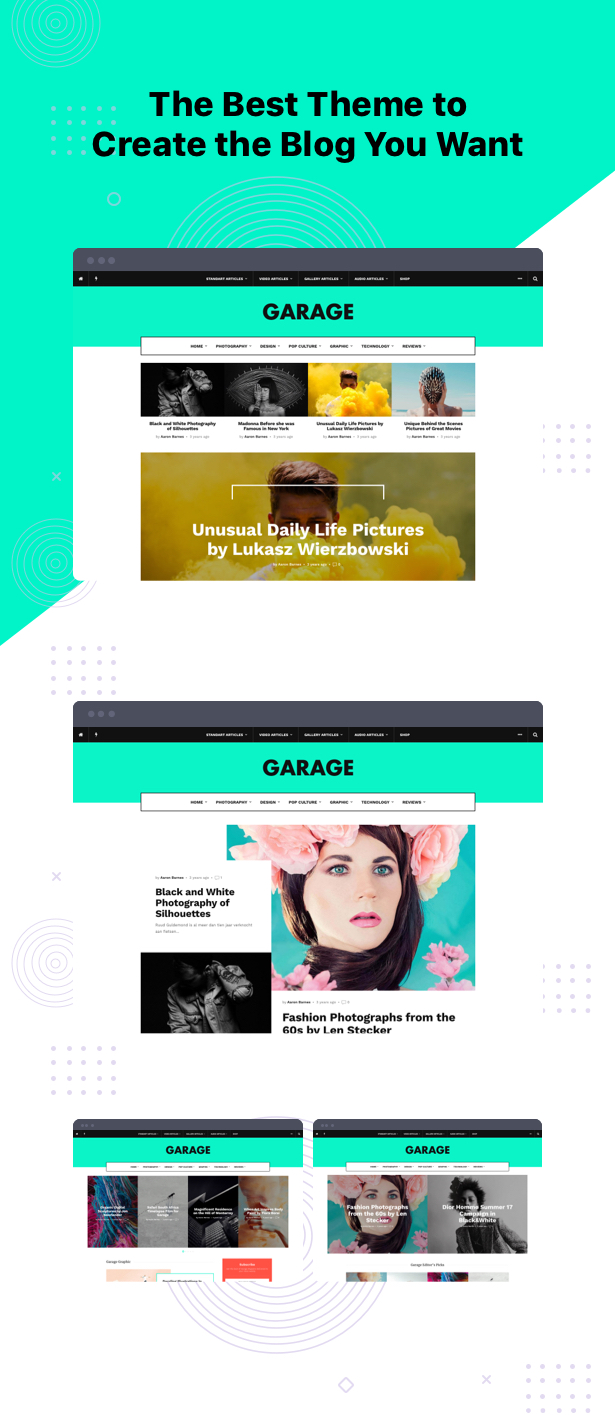 Garage - Creative & Magazine WordPress Theme - 4