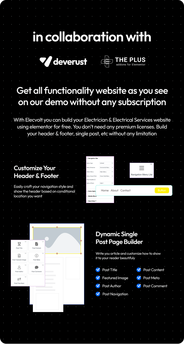 Elecvolt - Electrician & Electrical Services Elementor Template Kit - 5