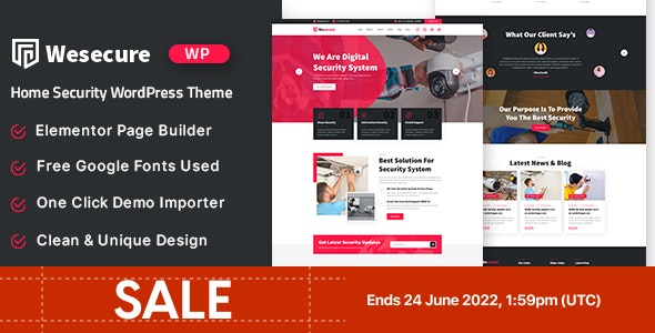 Wesecure – Home Security WordPress Theme - Business Corporate