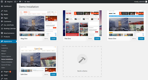 1-Click Installation News WordPress Theme