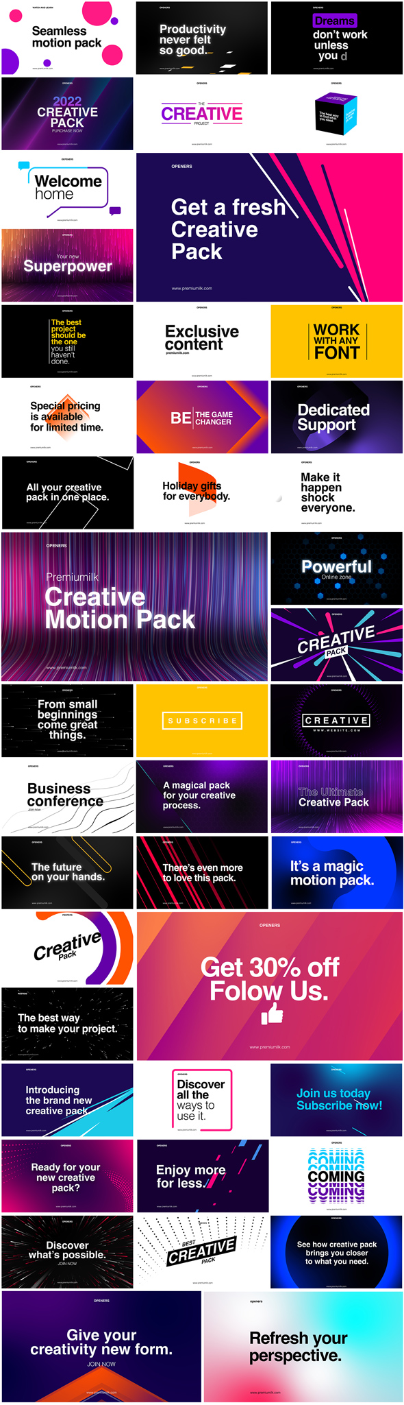 Creative Motion Pack - 12