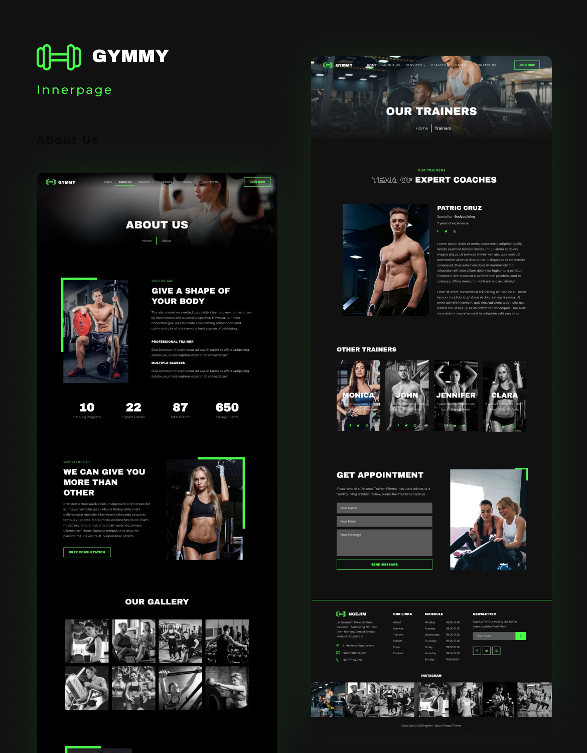 Gymmy | Sport & Fitness Elementor Template Kit - 2