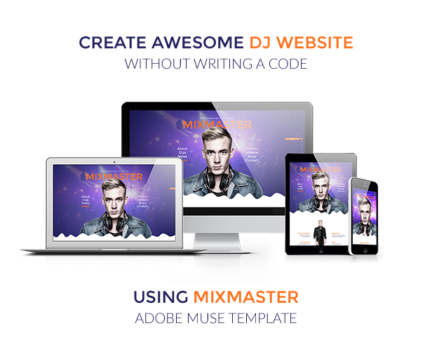 MixMaster - DJ / Producer Website Muse Template by vinyljunkie | ThemeForest