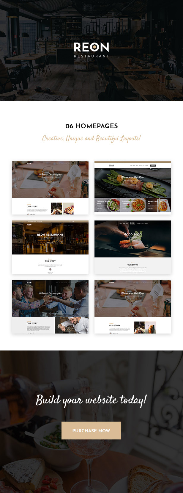 Reon - Restaurant WordPress Theme