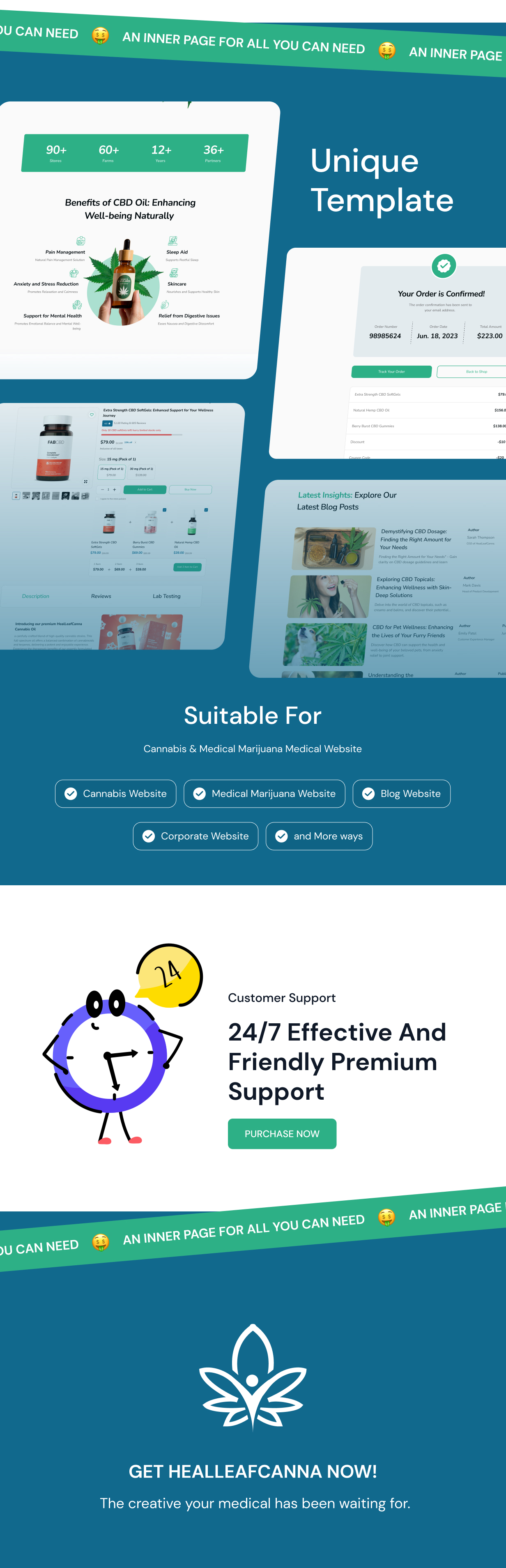 HealLeafCanna - Cannabis & Medical Marijuana Figma Design Template - 4