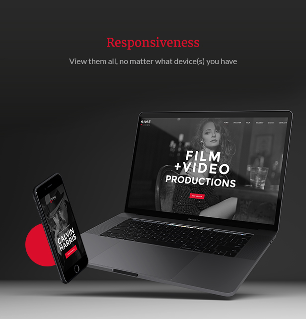 Filmmaker Director Film Studio WordPress Theme - Fully Responsive