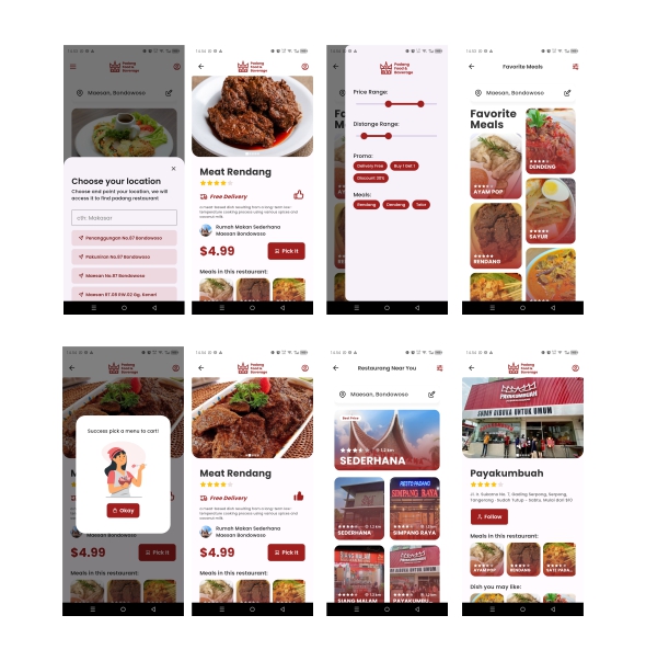 Padang Food App | Flutter Android iOS UI Kit Template - 6