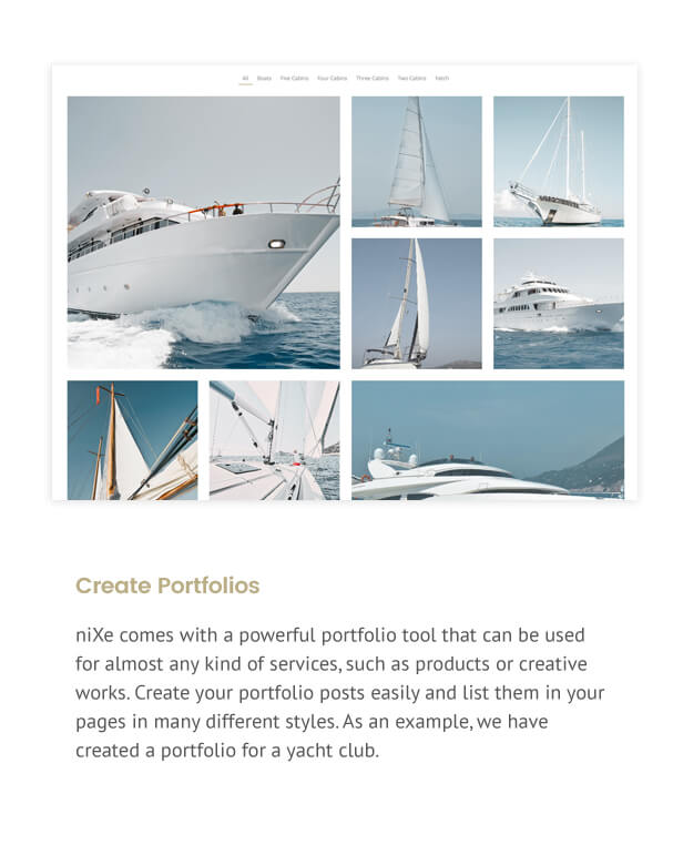 Nixe | Hotel and Yachting WordPress Theme - 9