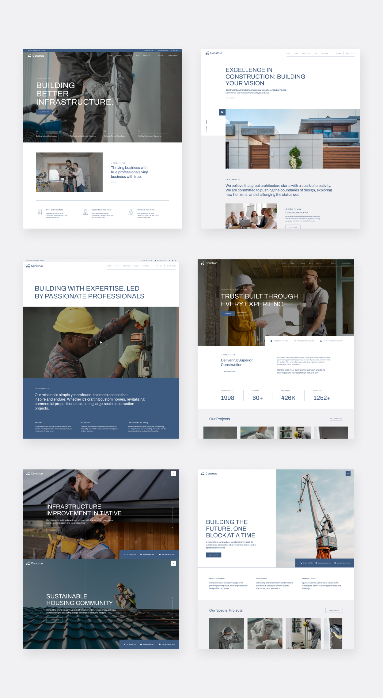 Construo - Construction and Business WordPress Theme  