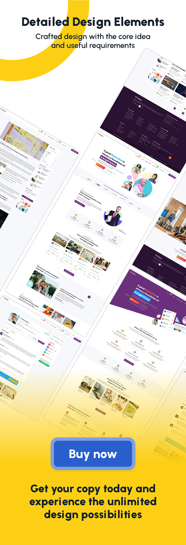 Tuturn - Online tuition and tutor marketplace figma template - 3