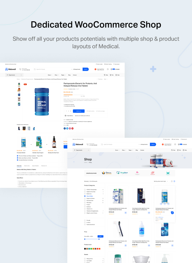 Melawell - Medical Elementor WooCommerce Theme