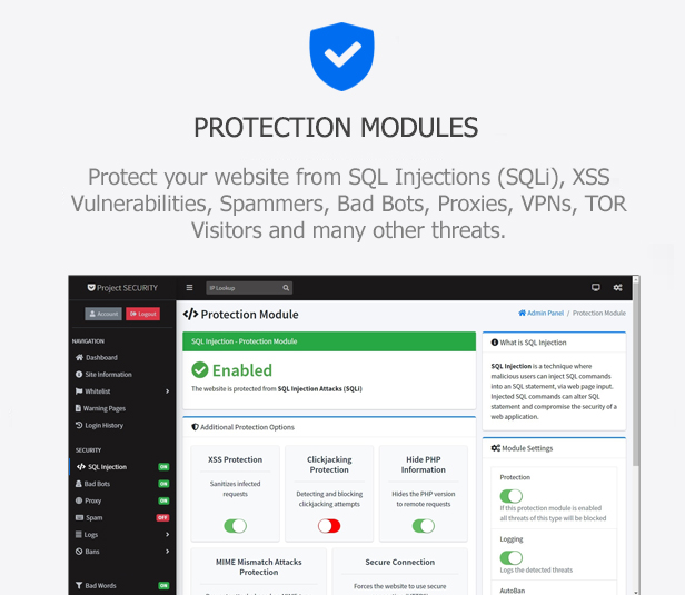 Project SECURITY – Website Security, Anti-Spam & Firewall - 2
