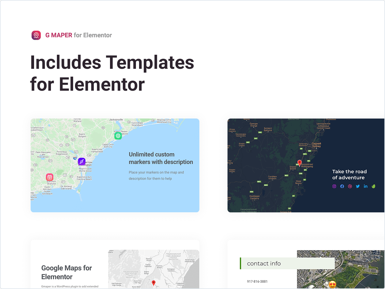 Includes Templates for Elementor