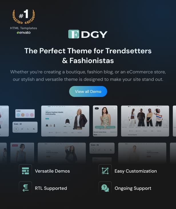edgy Multipurpose Ecommerce HTML Theme