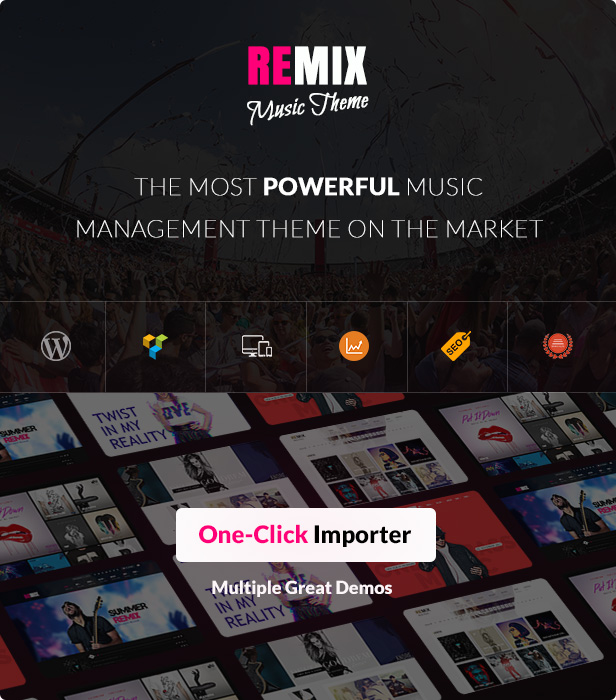 Remix Music WP Theme