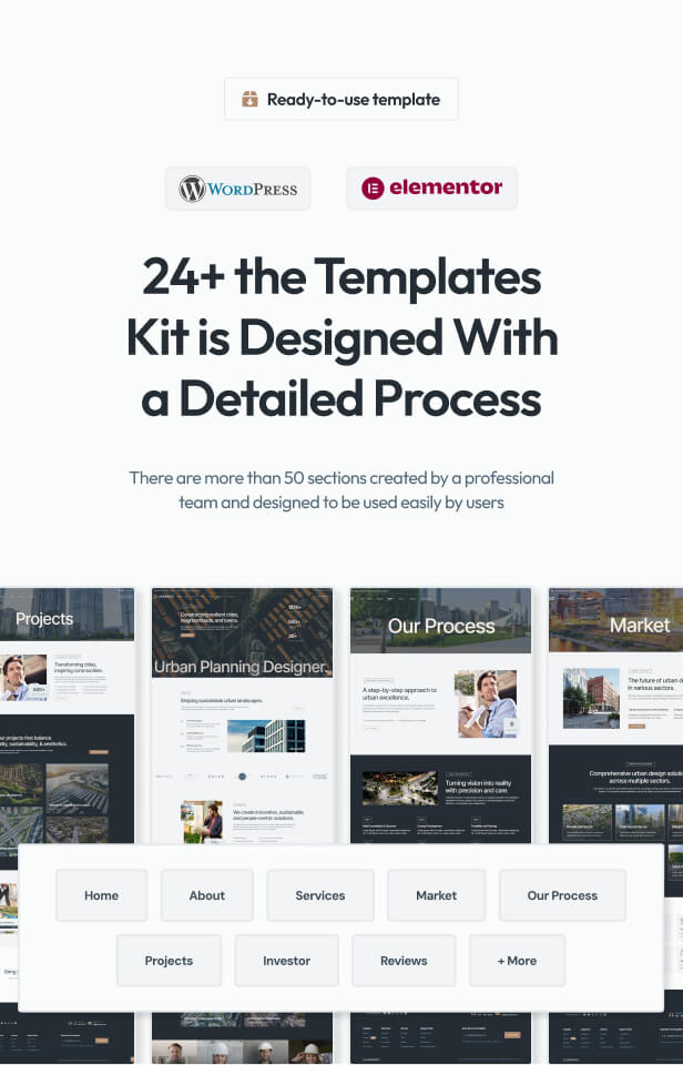 Urbanize - Urban Planning Designer Elementor Template Kit - 3