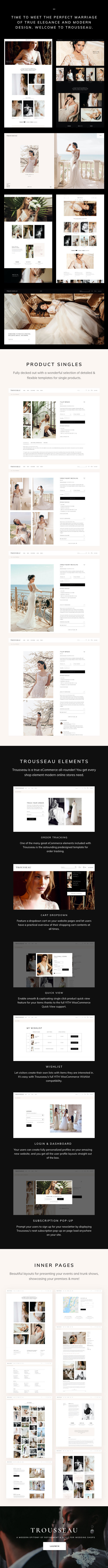 Trousseau - Bridal Shop WordPress Theme - 1